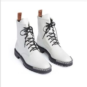 Schutz Turmalina Bootie - Sz 7.5 - White Leather